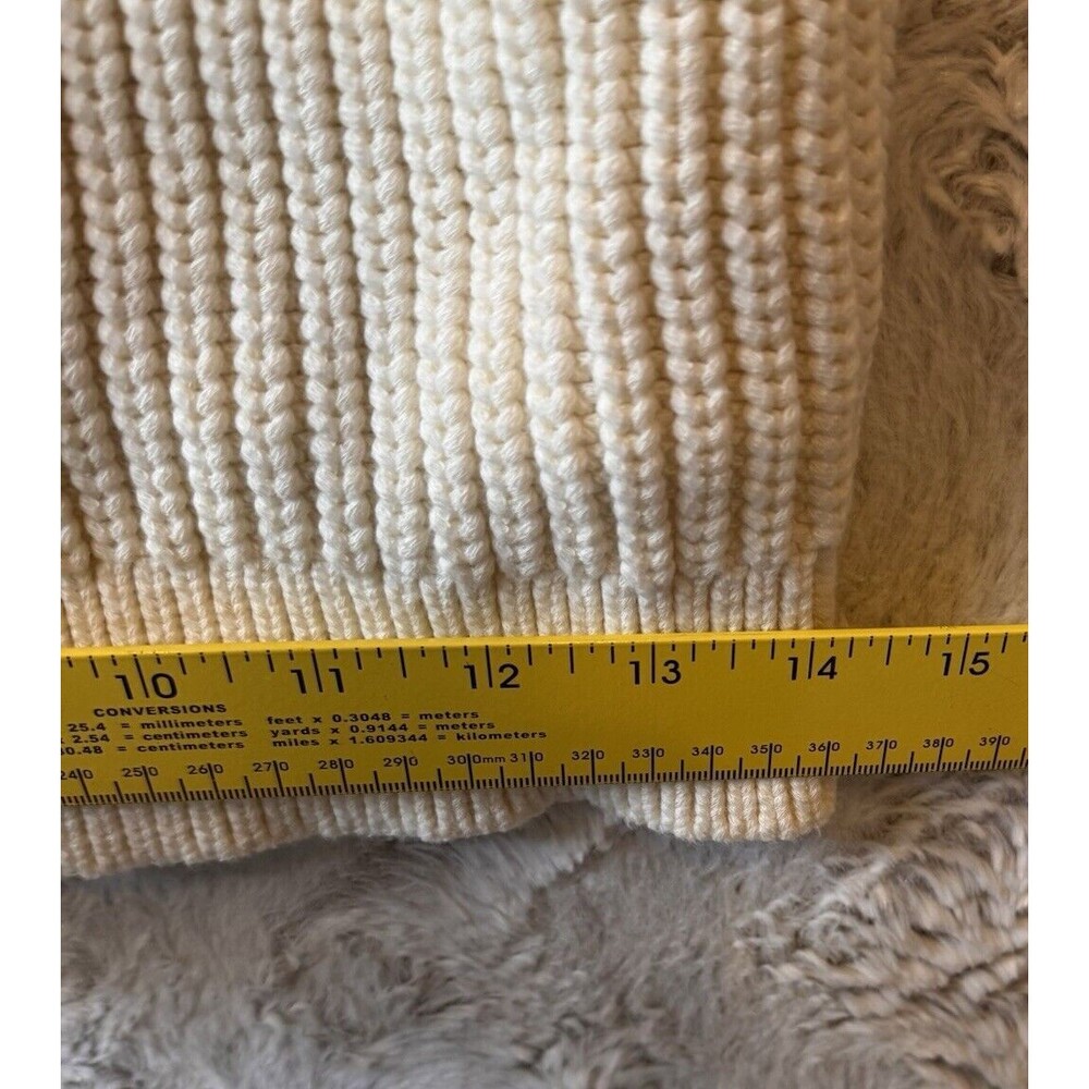 Madewell Cream Knit Sleeveless Button-Front Sweater Vest - Picture 10 of 11